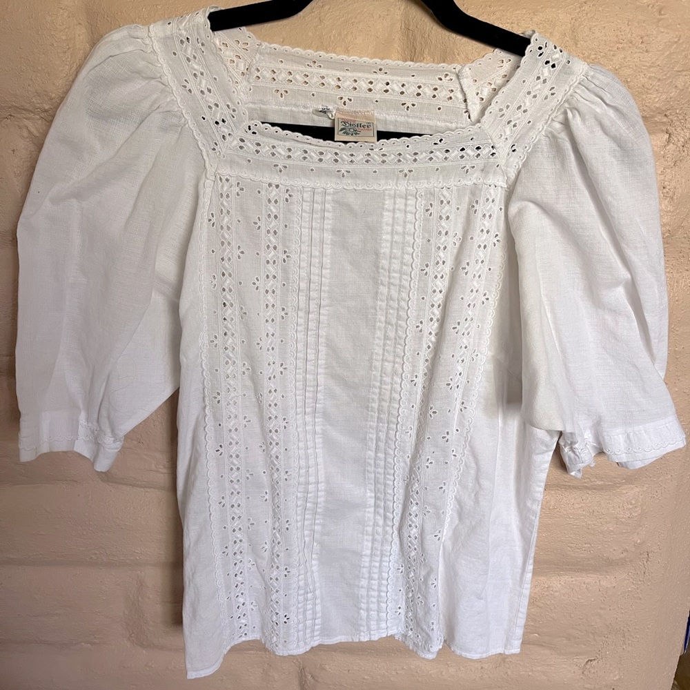 VINTAGE German Eyelet Blouse